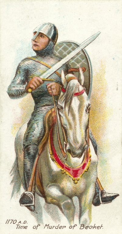 1170 AD, czas morderstwa Becketa autorstwa English School
