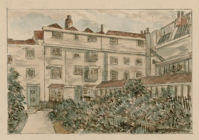 13-15 Nevilles Court, Fetter Lane, Holborn, ze szkicu z 1900 r. (wc na papierze) autorstwa English School