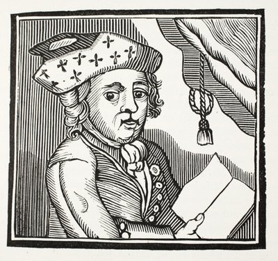 A Brief Relation of the Adventures of M. Bampfylde Moore Carew, ilustracja z Chapter-books of the Eighteenth Century Johna Ashtona, wyd. 1882 autorstwa English School