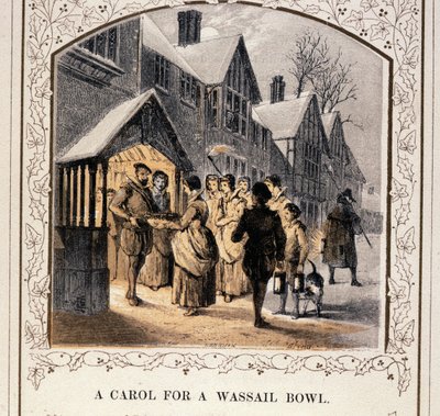 Kolęda za miskę Wassail, lata 40. XIX wieku autorstwa English School
