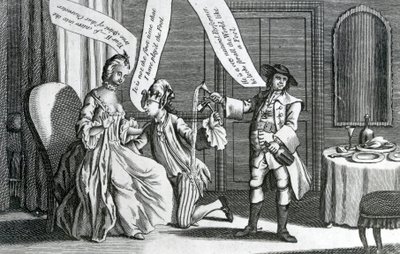 Pewna postać w charakterze głupca, 1770 autorstwa English School