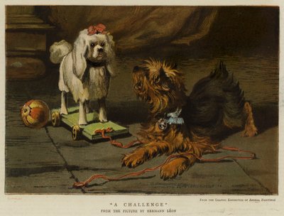 Wyzwanie (chromolitho) autorstwa English School