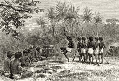 A Corroboree, ok. 1880, z „Australian Pictures” Howarda Willoughby