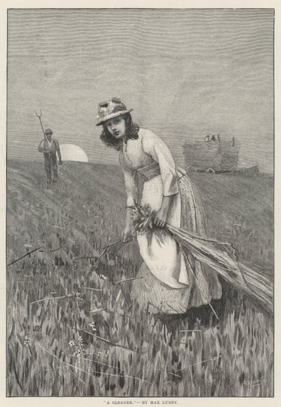 Gleaner (grawerunek) autorstwa English School