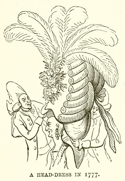 Nakrycie głowy w 1777 r. autorstwa English School
