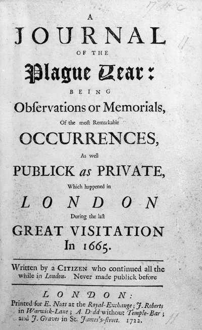 Dziennik z roku dżumy, 1665 autorstwa English School