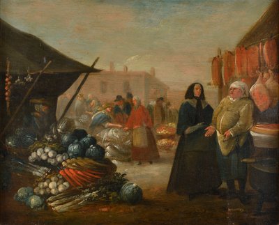 Scena rynkowa autorstwa English School