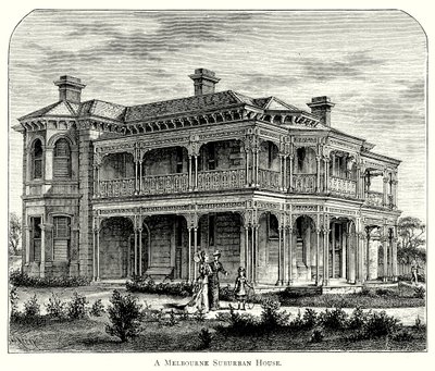 Ein Vorstadthaus in Melbourne von English School