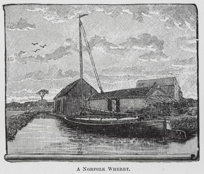 A Norfolk Wherry (grawerunek) autorstwa English School