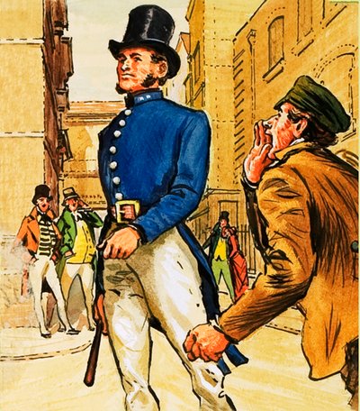 „Obieracz” lub policjant autorstwa English School