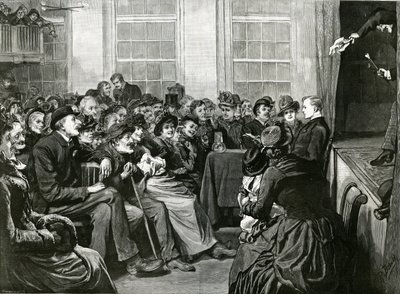 Sobotnia noc rozrywka dla biednych, St Albans Hall, Baldwins Gardens, Holborn autorstwa English School