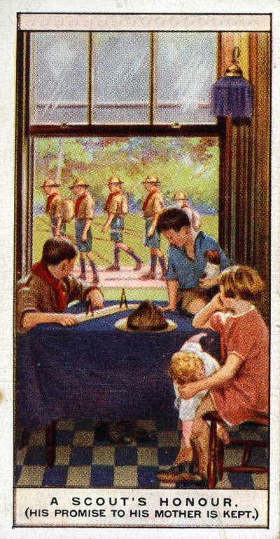 Godny zaufania honor harcerski, 1929 autorstwa English School