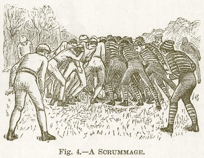 Gra bójka, ilustracja do Księgi sportów i rozrywek Cassella, ok. 1890 r. autorstwa English School