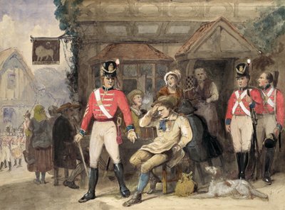 Szyling dla króla, 1812 (wc na papierze) autorstwa English School