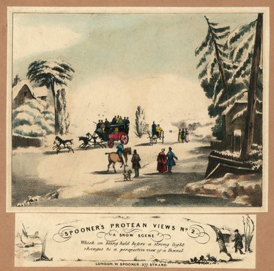 Śnieżna scena autorstwa English School