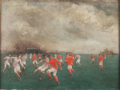 Mecz piłki nożnej, 1920 autorstwa English School