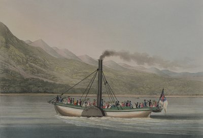 Podróż w górę Loch Lomond, rytowany przez G. Hunta, ok. 1830 (kolor grawerowany) autorstwa English School