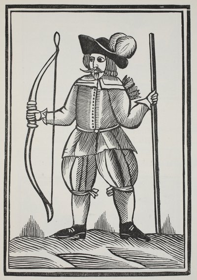 Prawdziwa opowieść o Robin Hoodzie, ilustracja z książki Chap-books of the Eighteenth Century Johna Ashtona, wyd. 1882 autorstwa English School