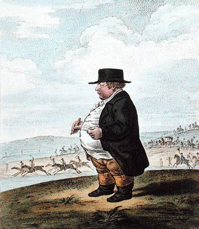 A View of Newmarket Heath, zaczerpnięty z Cieśniny Davisa, opublikowany przez Hannah Humphrey w 1807 r. (akwaforta ręcznie kolorowana) autorstwa English School
