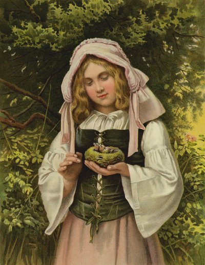 Młoda rodzina (chromolit) autorstwa English School