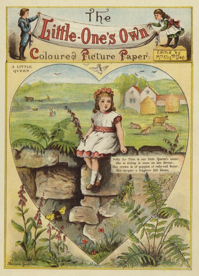 Mała królowa (chromolitho) autorstwa English School