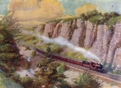 Długi pociąg pasażerski (lito) autorstwa English School