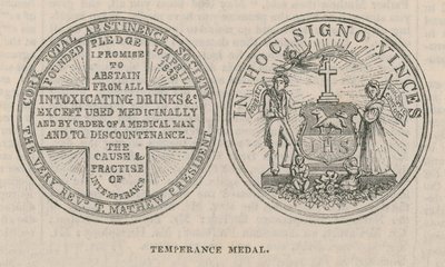 Medal wstrzemięźliwości autorstwa English School