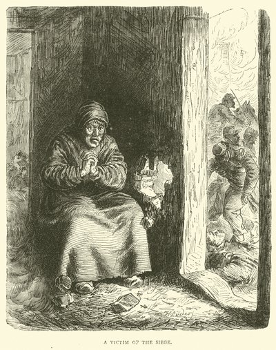 Ofiara oblężenia, styczeń 1871 autorstwa English School