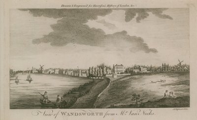 Widok Wandsworth od pana Van Necksa autorstwa English School
