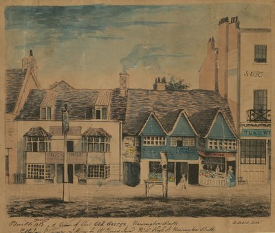 Widok na Old George, Newington Butts, Londyn autorstwa English School