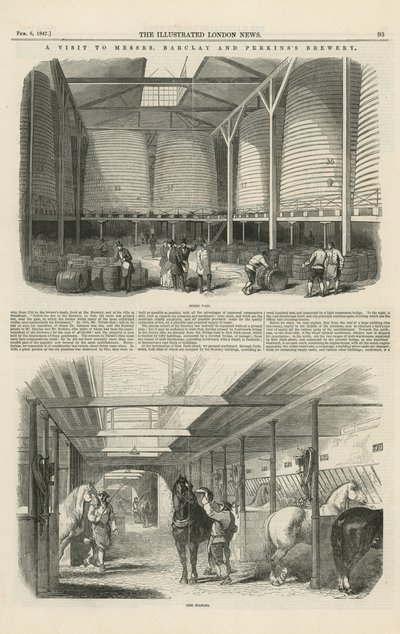 Wizyta w browarze panów Barclay i Perkinss autorstwa English School