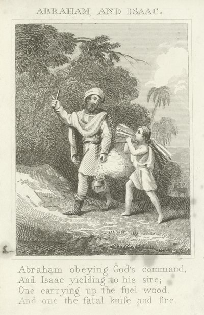 Abraham i Izaak autorstwa English School