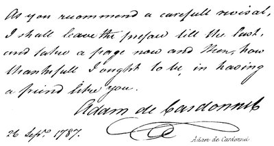 Adam de Cardonnel autorstwa English School