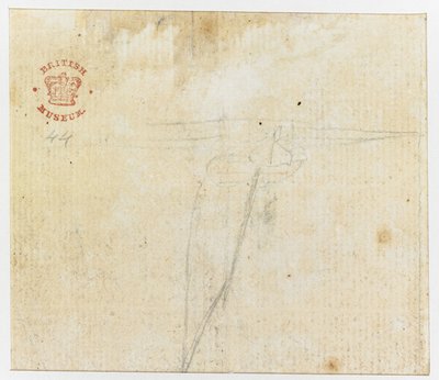 Dodać. 15508, f.44v, Szkic z „RYSUNKÓW atramentem indyjskim, ilustrujący pierwszą podróż kapitana Cooka autorstwa English School