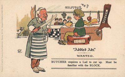 Pocztówka z reklamami dodanymi autorstwa English School