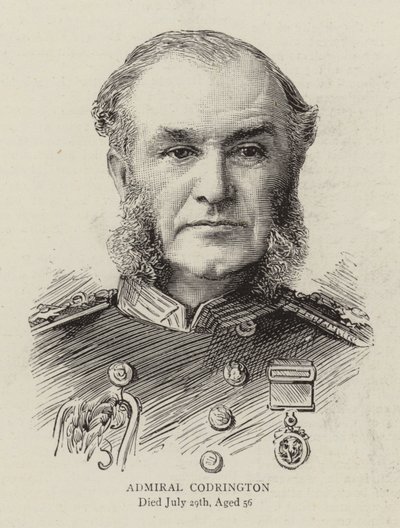 Admirał Codrington (grawerunek) autorstwa English School