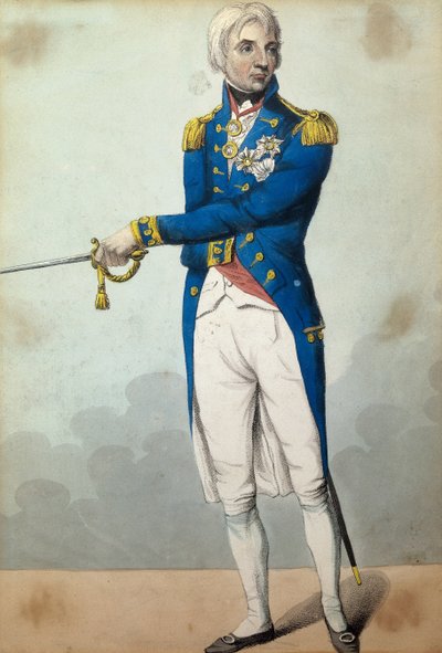 Admirał Horatio Nelson (1758-1805) autorstwa English School