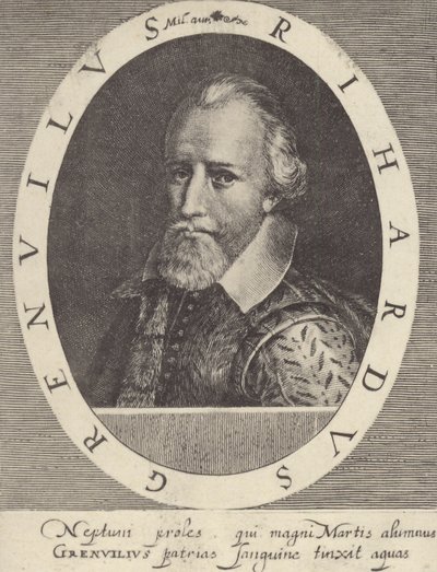 Admirał Sir Richard Grenville autorstwa English School