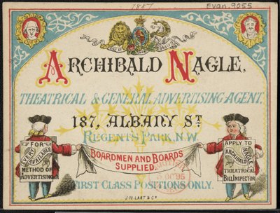 Reklama dla Archibalda Neagle, agenta reklamowego autorstwa English School
