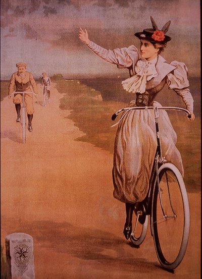 Reklama rowerów Humber, ok.1898 (kolor lito) autorstwa English School