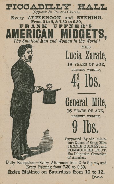 Reklama dla Franka Uffnersa American Midgets autorstwa English School