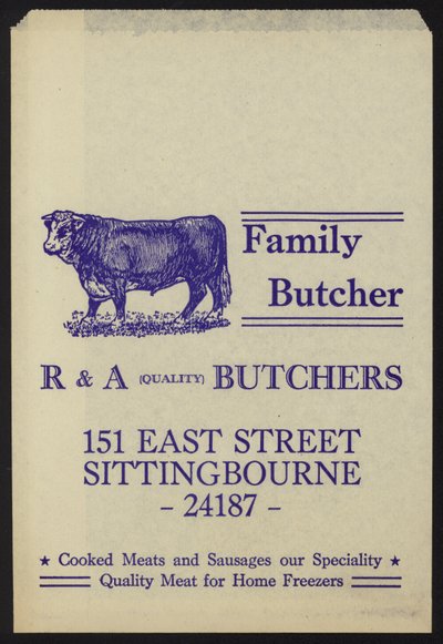 Reklama R&A Butchers autorstwa English School