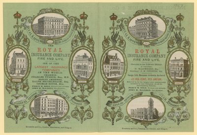 Reklama dla Royal Insurance Company autorstwa English School