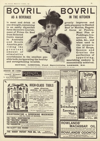 Rozprzestrzeniła się reklama z The Graphic Christmas Numer 1896 autorstwa English School
