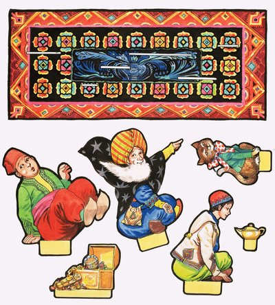 Figurki Aladyna do wycinania autorstwa English School