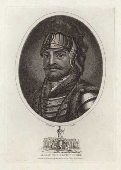 Alaric, wódz gotycki autorstwa English School