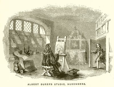 Albert Durers Studio, Norymberga autorstwa English School