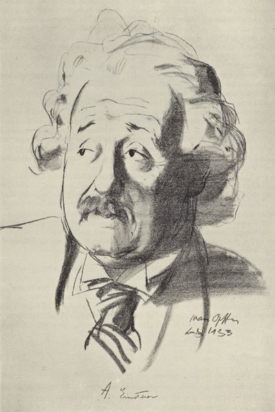 Albert Einstein, fizyk urodzony w Niemczech autorstwa English School