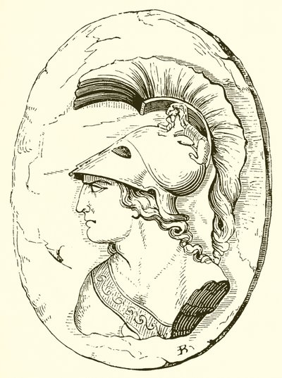 Alcybiades ze starożytnej rzeźby (rycina) autorstwa English School