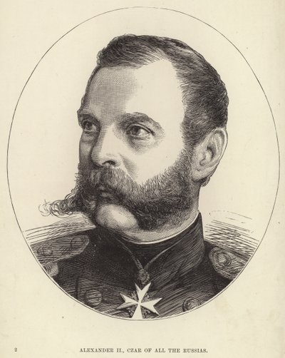 Aleksander II Rosji autorstwa English School